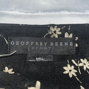 Black with floral designs long skirt